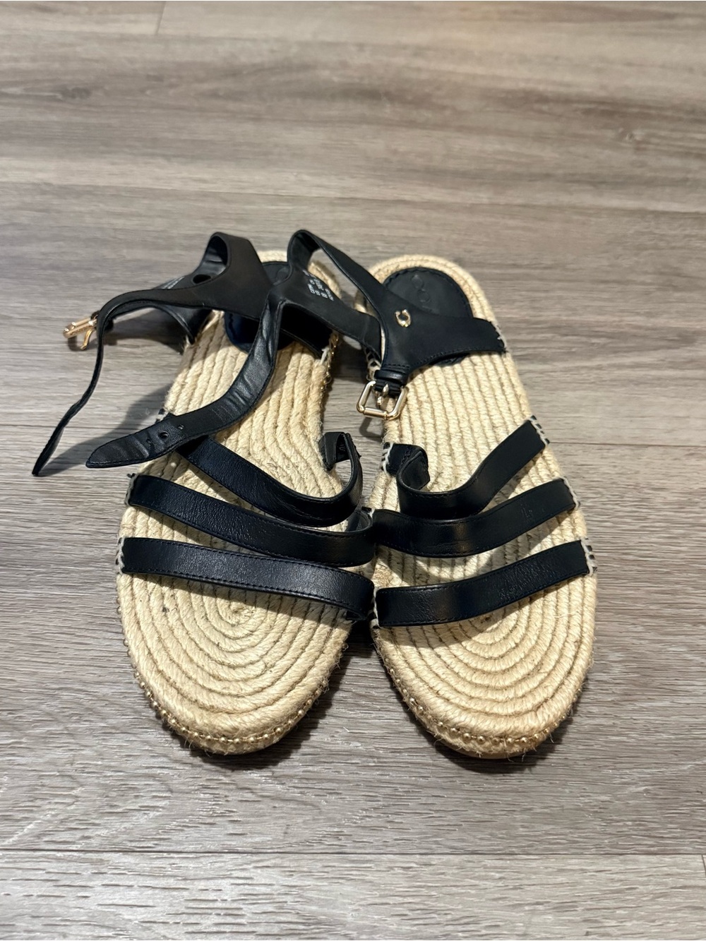 Coach Strappy Espadrille Sandals with Jute Sole
